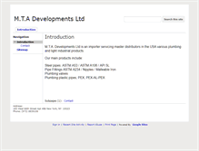 Tablet Screenshot of mtadevelopments.com